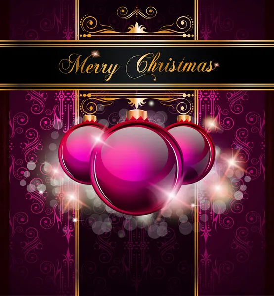 Elegante frohe Weihnachten Hintergrund — Stockvektor