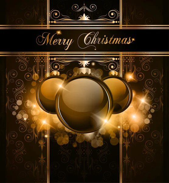Elegant Merry Christmas background — Stock Vector