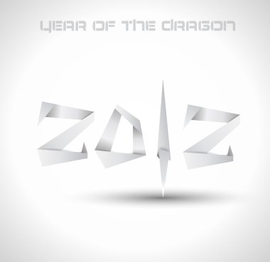 2012 Year of the Dragon backgroud. clipart