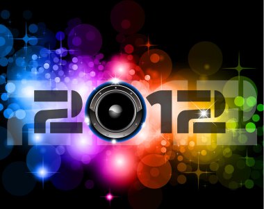 012 New Year Celebration Background clipart