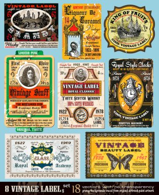 Vintage Labels Collection -Set 18