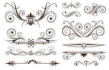 Ornament and Decoration for Classic Designs clipart