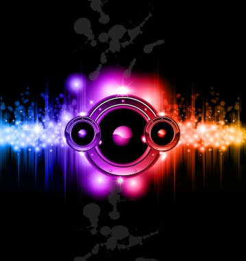 High Tech Music Disco Background clipart