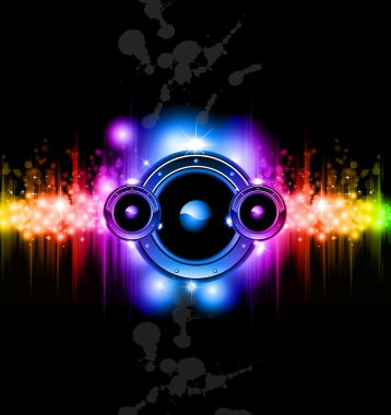 Futuristic Music Disco Background clipart