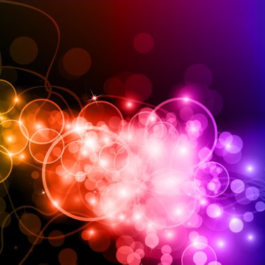 Glow of Lights with rainbow colurs for alternative background clipart