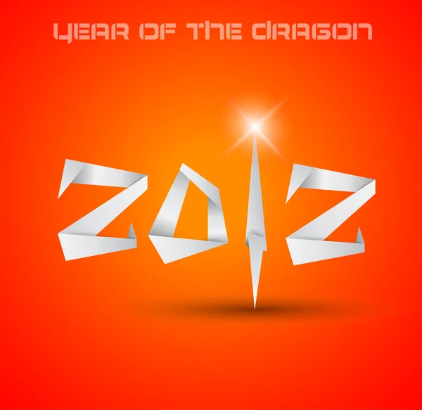 Stock vector 2012 Year of the Dragon backgroud.