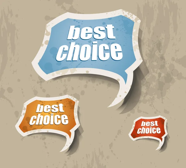 "beste keuze "retr — Stockvector