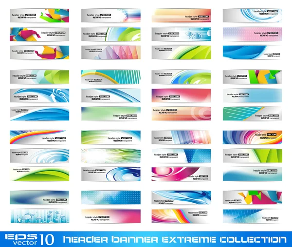 Header Banner extreme collection — Stock Vector