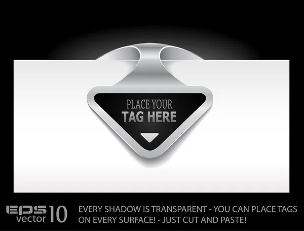 Étiquette en papier style original avec ombres TRANSPARENTES . — Image vectorielle