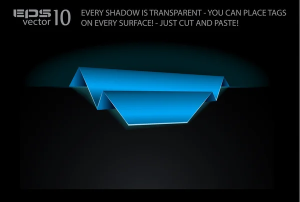 Papier Étiquettes élégantes avec ombres transparentes . — Image vectorielle