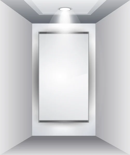 Showroom panel för produkten med led-strålkastare — Stock vektor