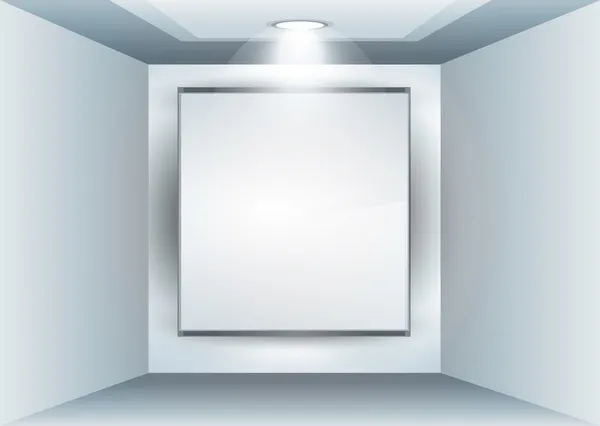 Painel de Showroom para produto com holofotes LED —  Vetores de Stock