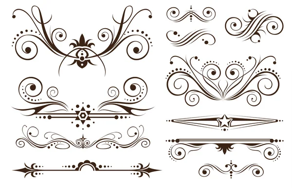 Ornament a dekorace pro klasické vzory — Stockový vektor