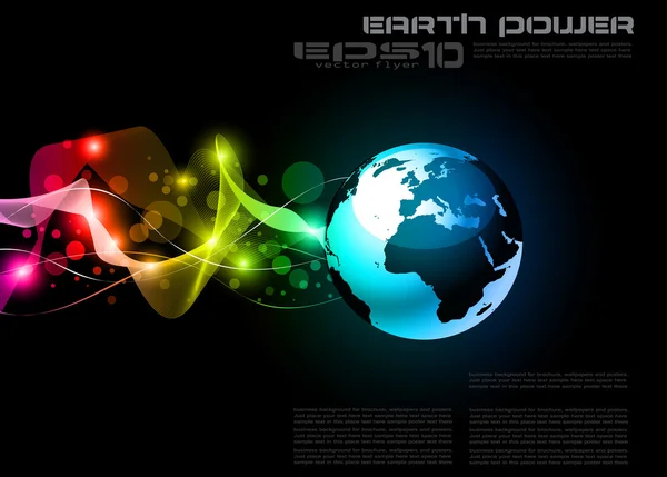 Concept Earth Planet Design Background — Stock Vector
