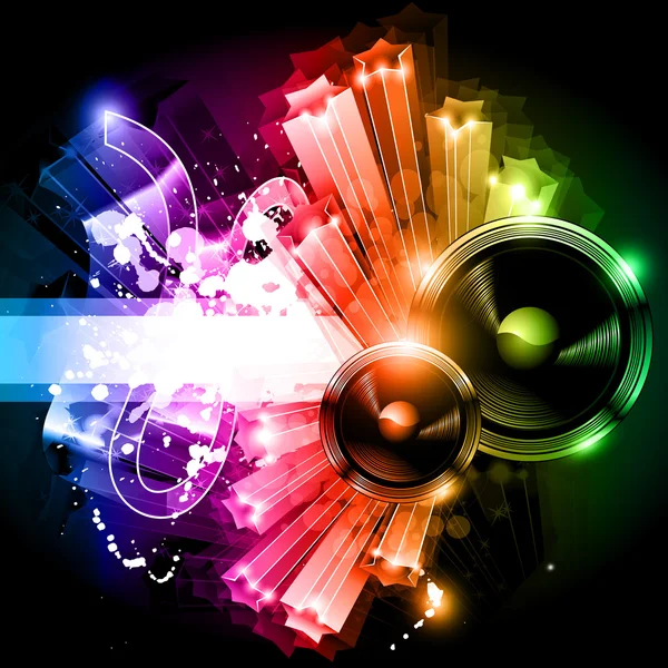 Fête de la musique Disco Flyer — Image vectorielle