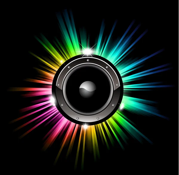 Högteknologiska musik disco bakgrund — Stock vektor