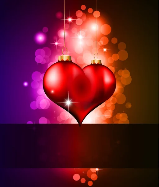 Kleurrijke achtergrond voor Valentijnsdag Flyer — Stockvector