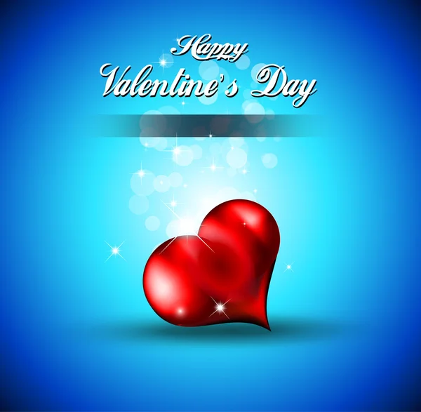 Lonely Heart Hintergrund für stilvollen Flyer zum Valentinstag — Stockvektor