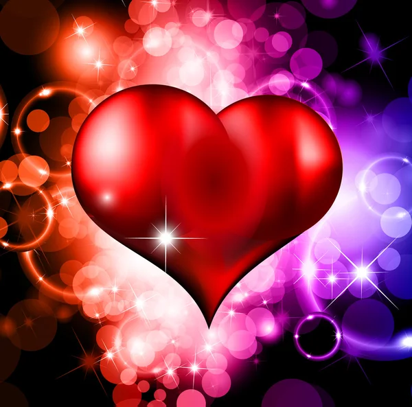 Abstract Kleurrijke achtergrond voor Valentijnsdag Flyer — Stockvector