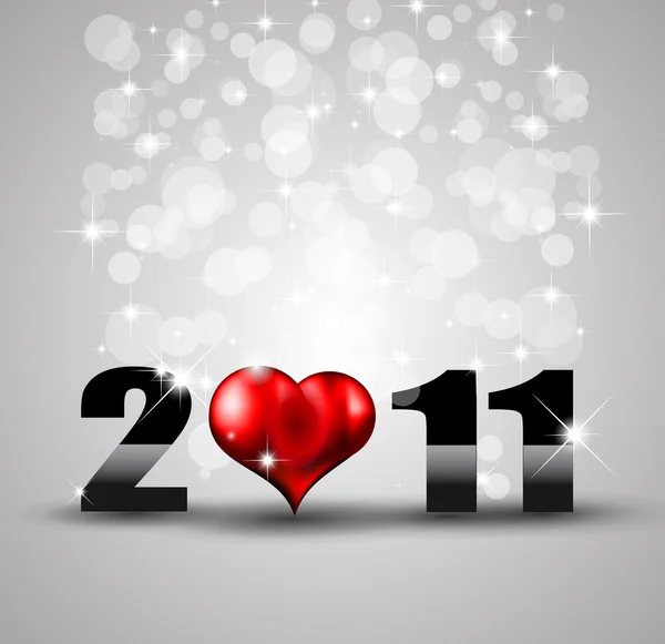 2011 Valentine's Day Background pour Flyer ou Postcarts — Image vectorielle