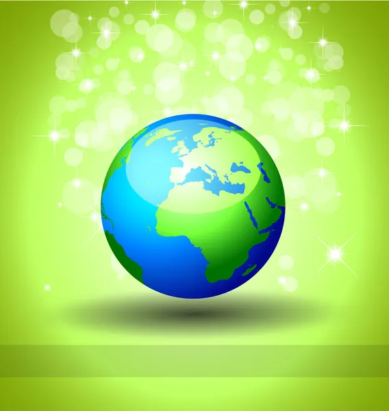 Antecedentes de Ecología Verde para Carteles de Respeto Ambiental — Vector de stock