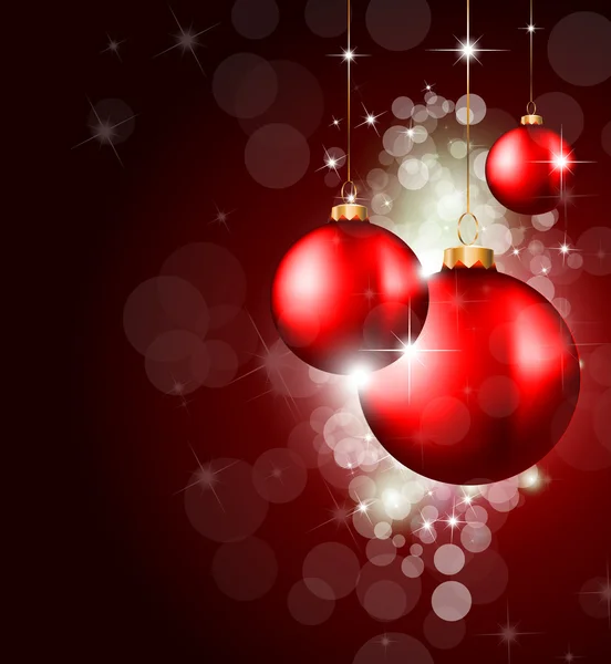 Coloré fond de boules de Noël — Image vectorielle