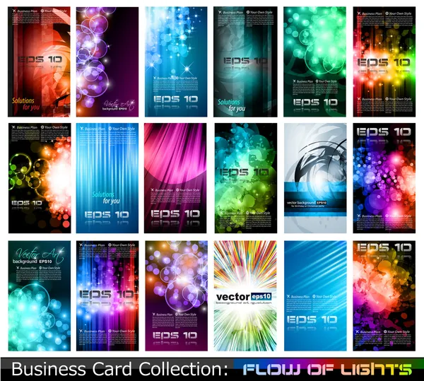 ビジネス カード コレクション: ストックベクター