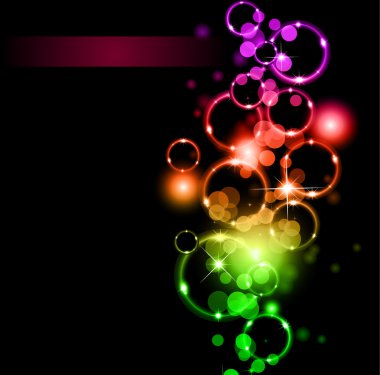 Futuristic Rainbow Lights Background for Poster of Flyers clipart