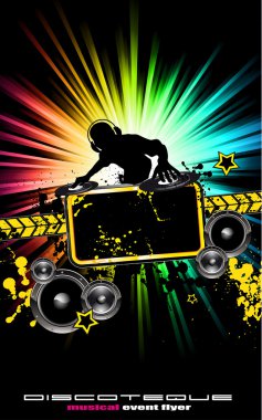 Alternative Discoteque Music Flyer clipart