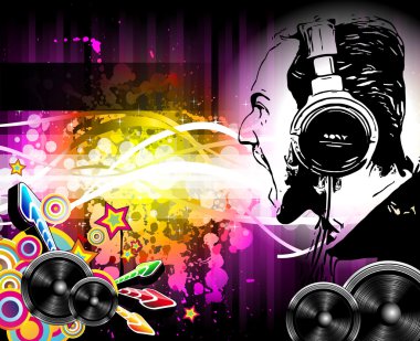 Alternative Discoteque Music Flyer clipart