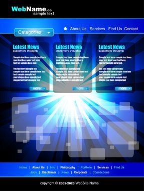 Business WebSite Template clipart