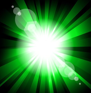 Ray of Lights explosion with lens glare effect clipart