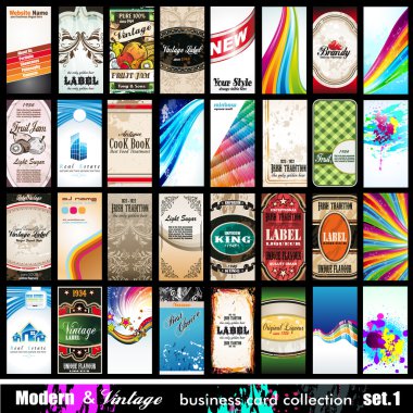 Modern & Vintage Business Card Collection - Set 1