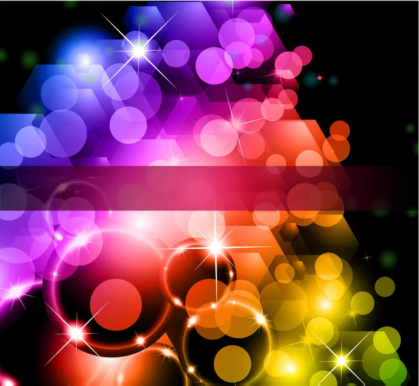 Futuristic Rainbow Lights Background for Poster of Flyers — Stock Vector