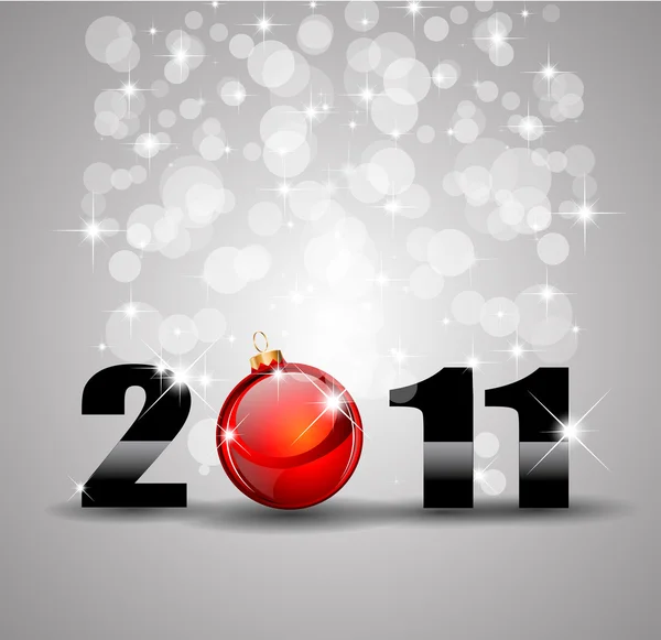 Fond de célébration du Nouvel An avec paillettes et couleurs arc-en-ciel — Image vectorielle