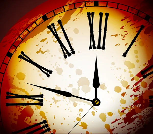 Винтажные стрессовые часы Макро — стоковый вектор