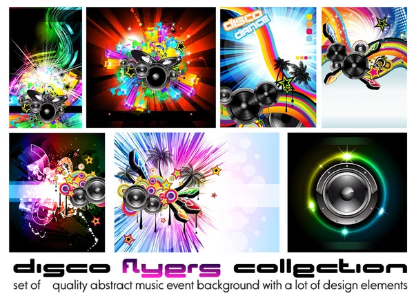 Flyer discothèque - Set 6 — Image vectorielle