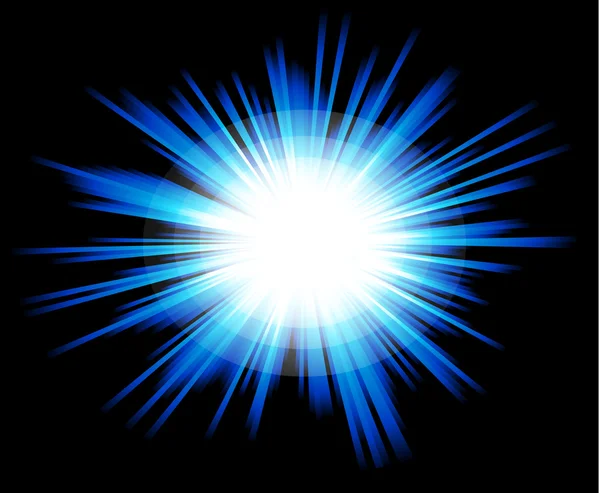 Mavi Renkli Işık Parıltısı — Stok Vektör