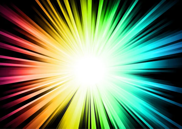 Brillo de luz con colores de arco iris — Archivo Imágenes Vectoriales