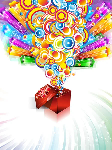 Carte cadeau d'anniversaire ou de Noël — Image vectorielle