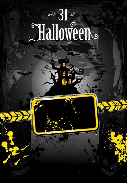 Flyer de style grunge Halloween — Image vectorielle