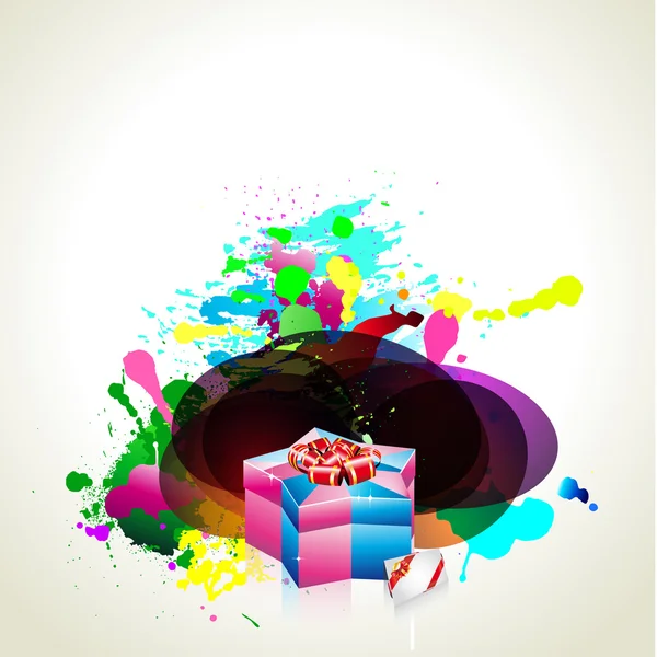 Carte cadeau d'anniversaire ou de Noël — Image vectorielle