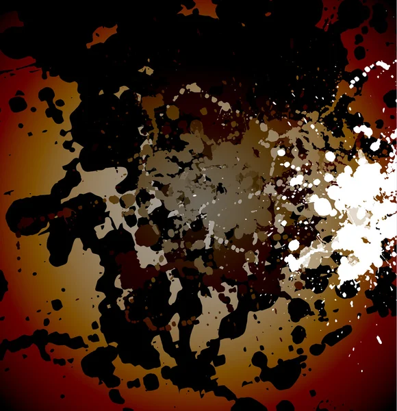 Абстрактні коричневі тони Фон з чорними рідкими краплями — стоковий вектор