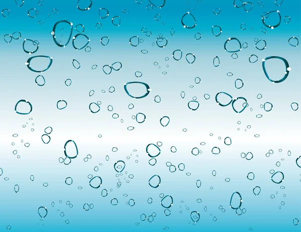 Rafraîchissant gouttes de pluie fond avec des gradients délicats — Image vectorielle