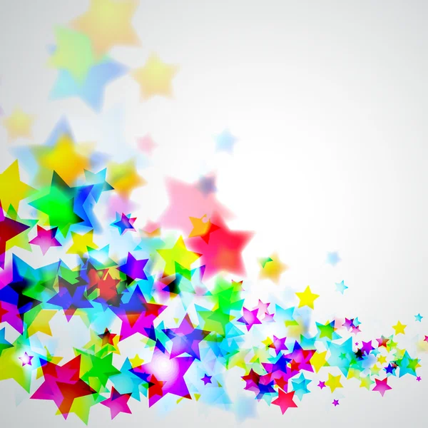 Résumé Rainbow Stars Flyer — Image vectorielle