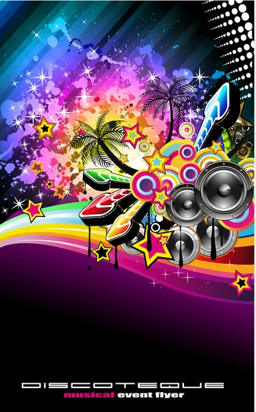 Tropilca Disco Dance Circulaire de musique latine — Image vectorielle