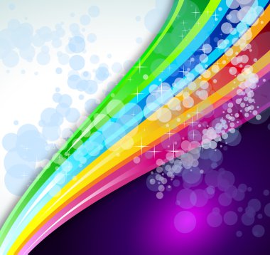 Rainbow Spectrum Background for Brochure clipart