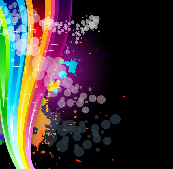 パンフレットの虹スペクトルの背景 — ストックベクタ
