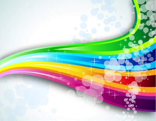 Rainbow Spectrum Background for Brochure or Flyers — Stock Vector