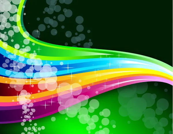 パンフレットの虹スペクトルの背景 — ストックベクタ